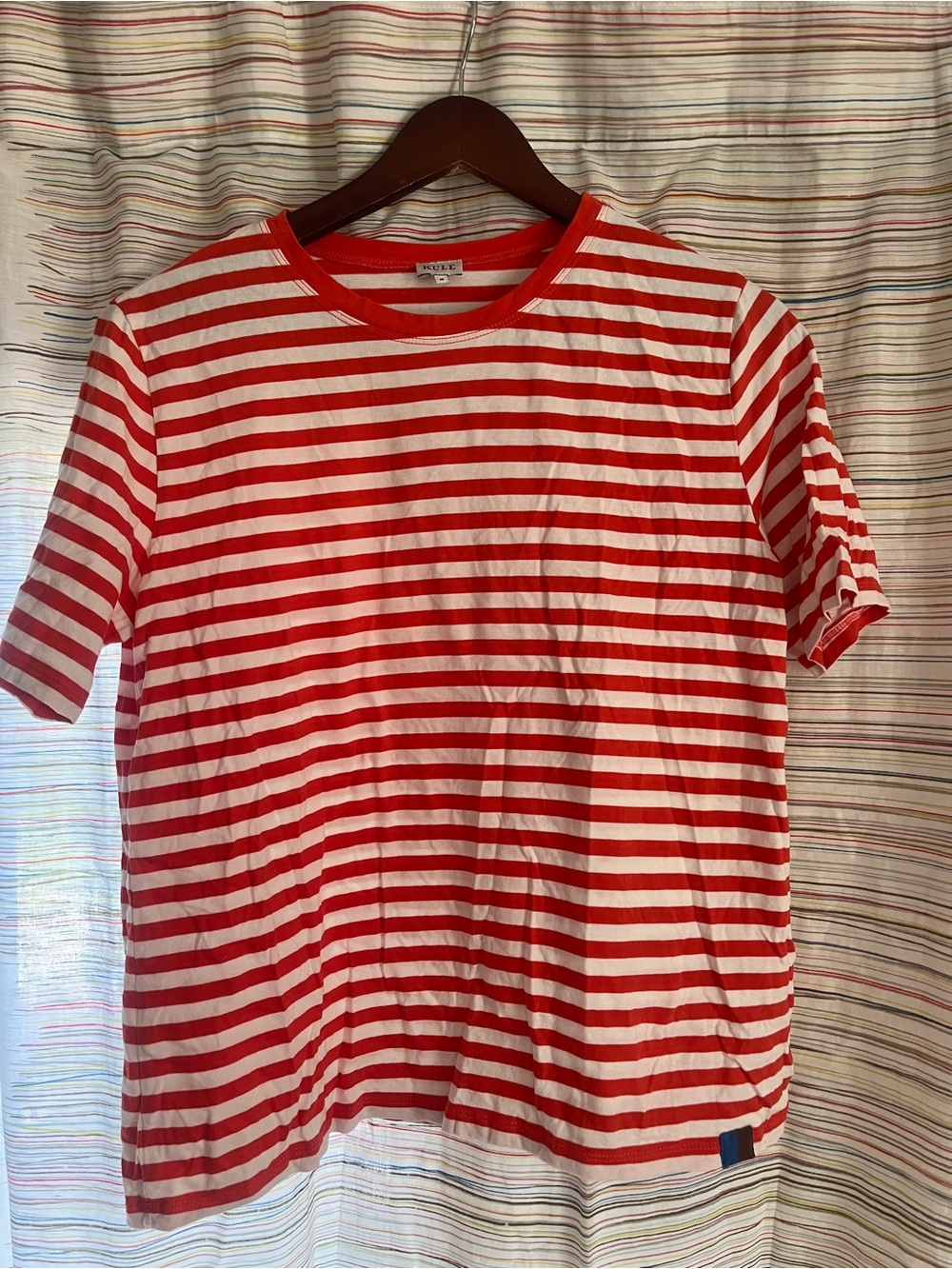 Kule Red & White Striped Tee